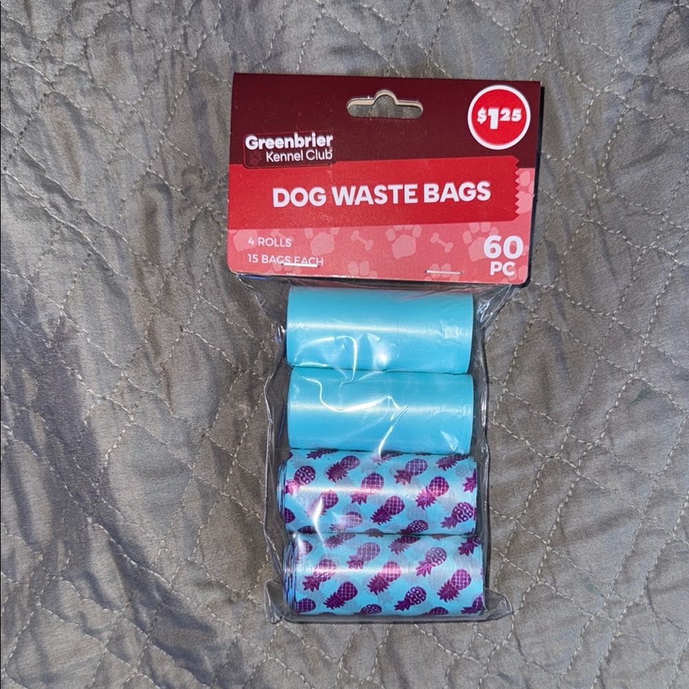 Greenbrier Kennel Club Dog Waste Poop Bags 60 Pack